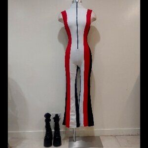 💥HOT ITEM💥Bodycon Color Block Flared Jumpsuit